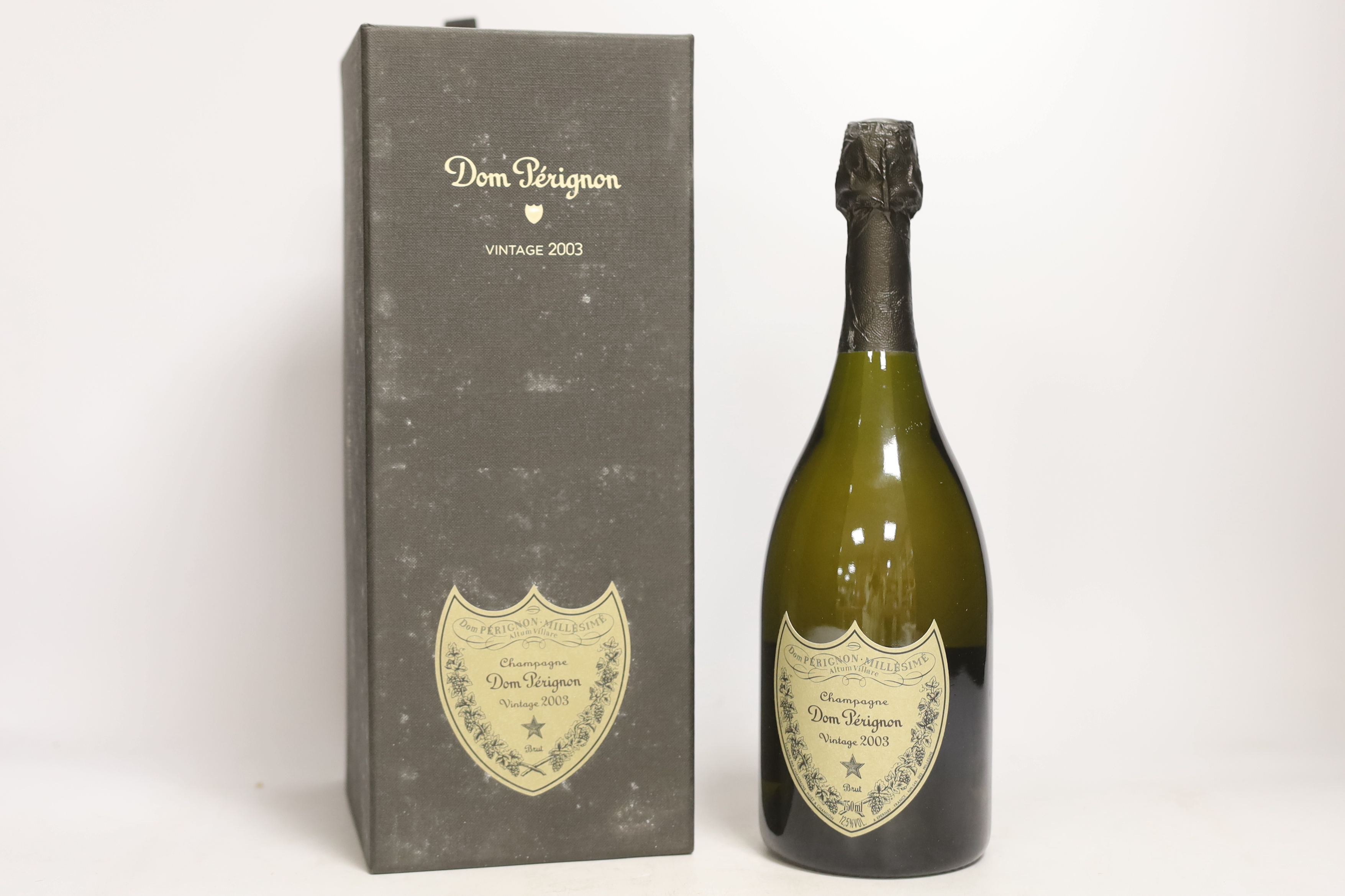 Two boxed bottles of Dom Perignon champagne, 2003